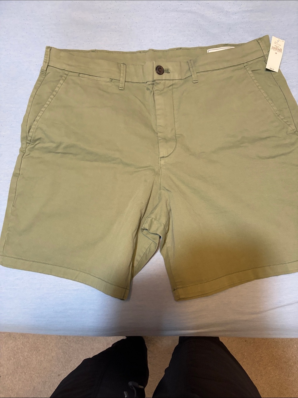 NWT men’s GAP Olive Flat-Front Chino Shorts
